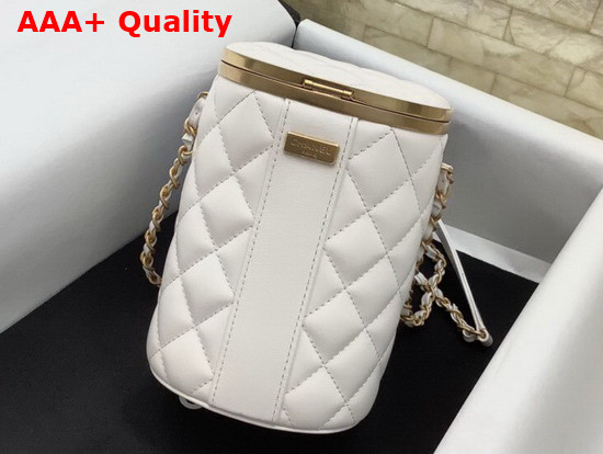 Chanel Box Bag Lambskin Gold Metal White Ref AS2641 Replica