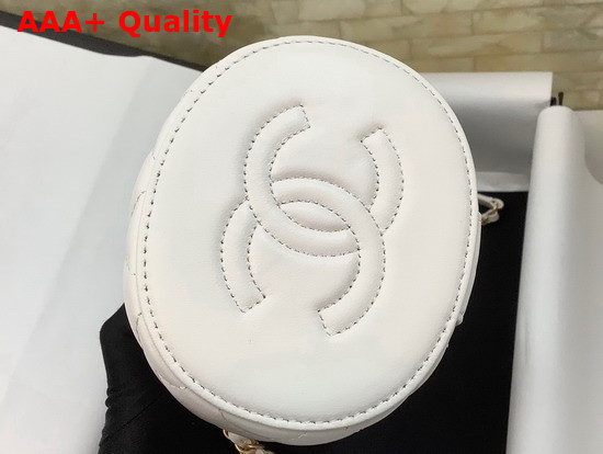 Chanel Box Bag Lambskin Gold Metal White Ref AS2641 Replica