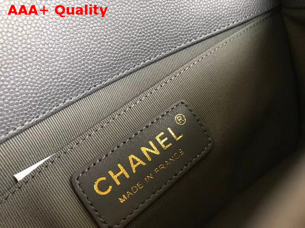 Chanel Boy Chanel Flap Bag in Light Blue Grained Calfskin with Gold Hardware Replica