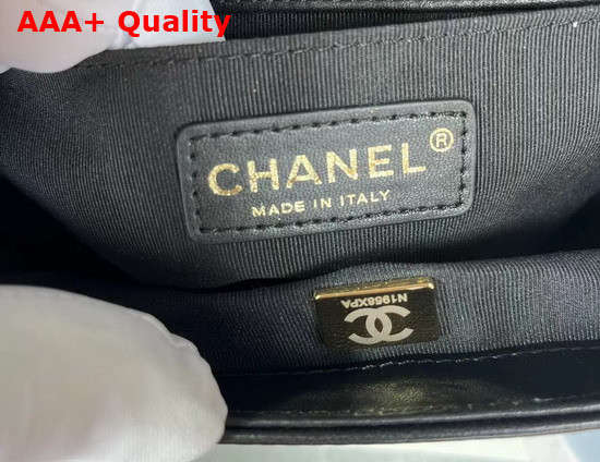 Chanel Boy Chanel Flap Bag with Handle Calfskin Gold Tone Metal Black Replica