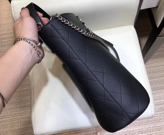 Chanel Bucket Bag in Black Calfskin AS0577