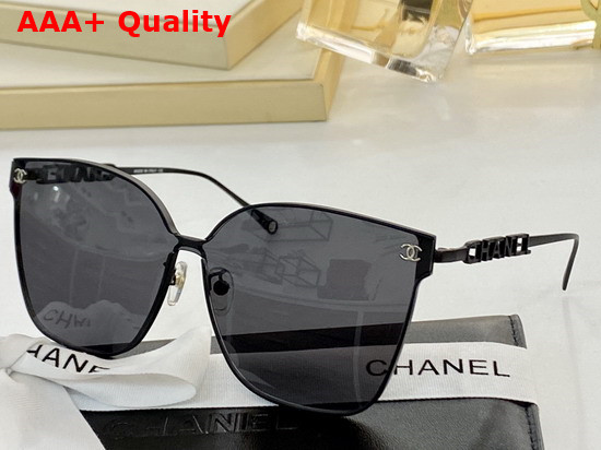 Chanel Butterfly Frame Metal Sunglasses Tea Color Replica