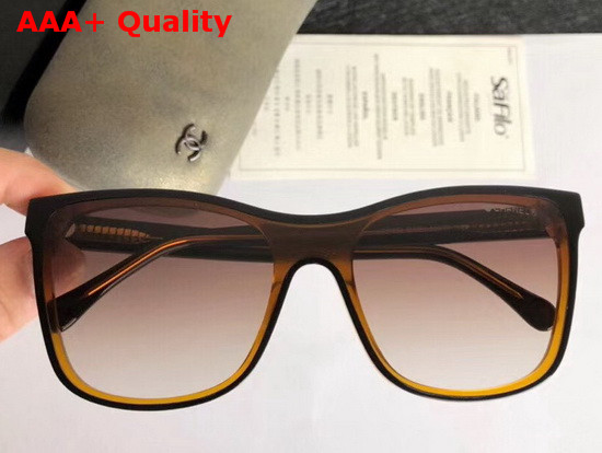 Chanel Butterfly Sunglasses Acetate Brown Lenses Replica