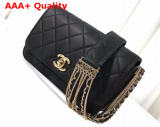 Chanel Cambon Flap Bag in Black Lambskin Replica