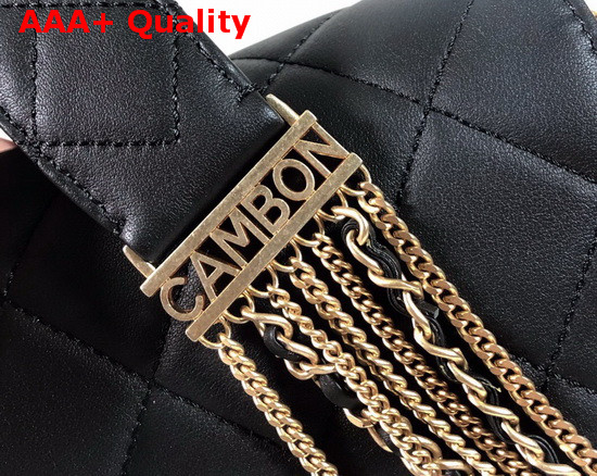 Chanel Cambon Flap Bag in Black Lambskin Replica