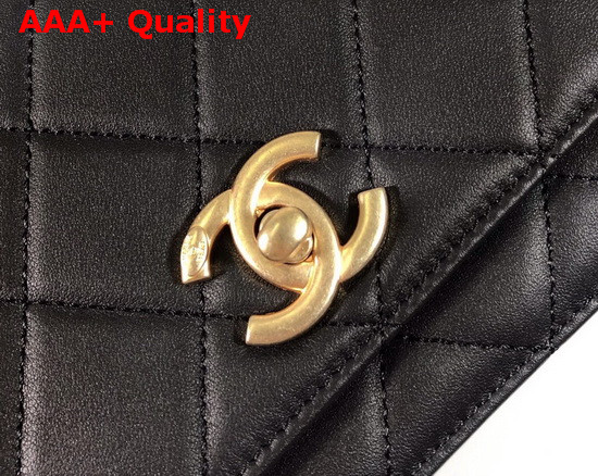 Chanel Cambon Flap Bag in Black Lambskin Replica