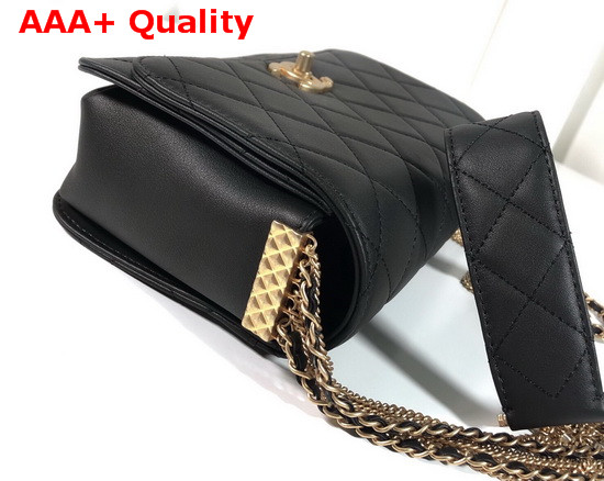 Chanel Cambon Flap Bag in Black Lambskin Replica