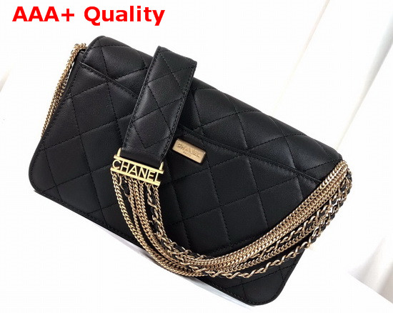 Chanel Cambon Flap Bag in Black Lambskin Replica