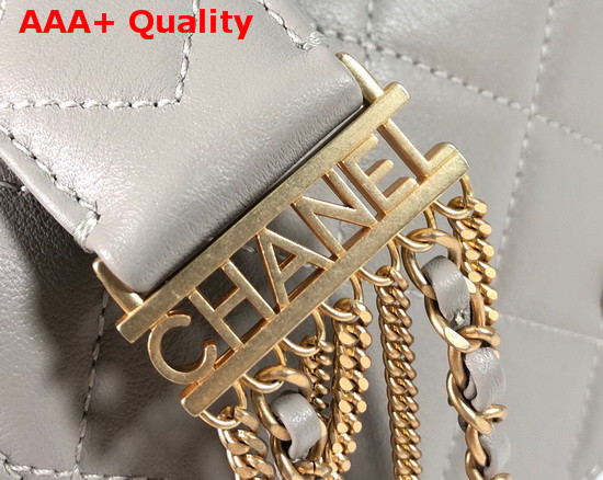 Chanel Cambon Flap Bag in Grey Lambskin Replica