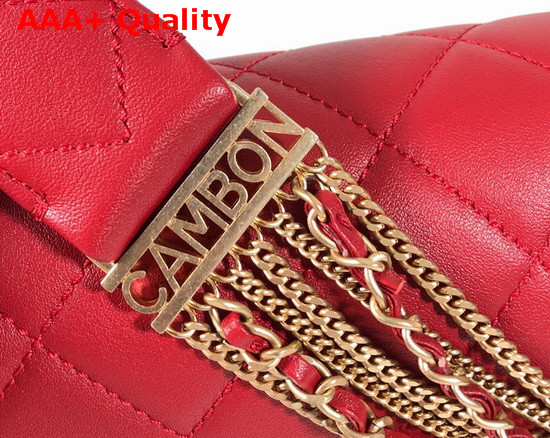 Chanel Cambon Flap Bag in Red Lambskin Replica