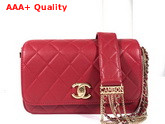 Chanel Cambon Flap Bag in Red Lambskin Replica