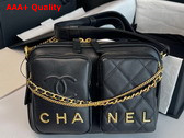 Chanel Camera Bag in Black Calfskin Replica