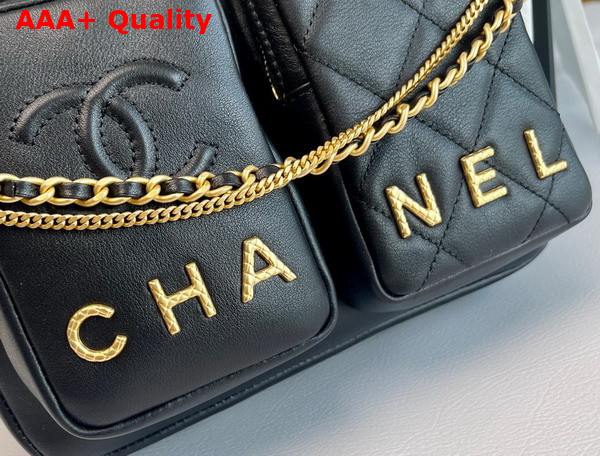 Chanel Camera Bag in Black Calfskin Replica