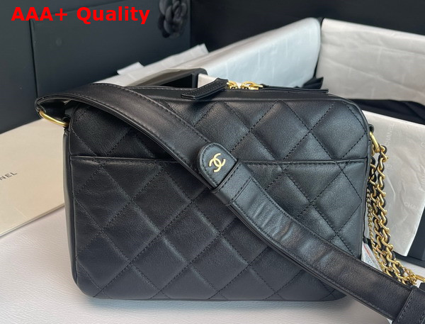 Chanel Camera Bag in Black Calfskin Replica