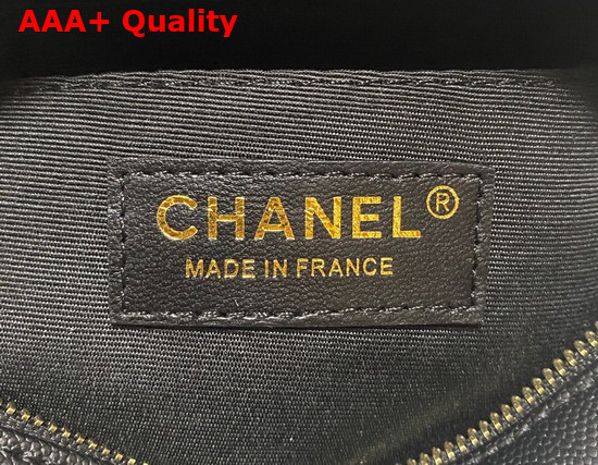 Chanel Camera Bag in Black Grained Calfskin Replica