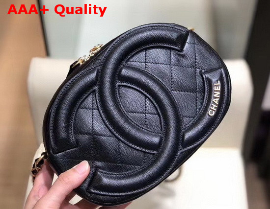 Chanel Camera Case Lambskin and Gold Tone Metal Black AS1757 Replica