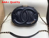 Chanel Camera Case Lambskin and Gold Tone Metal Black AS1757 Replica