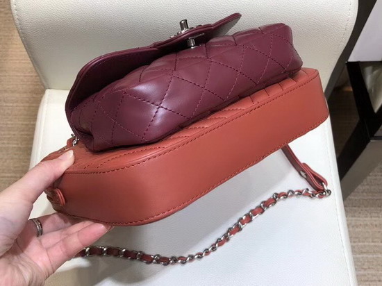 Chanel Camera Case Rust Burgundy