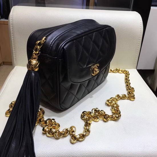 Chanel Camera Case in Black Lambskin AS0001