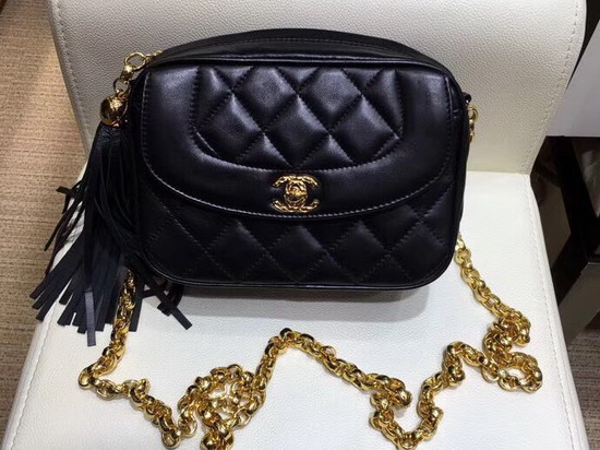 Chanel Camera Case in Black Lambskin AS0001