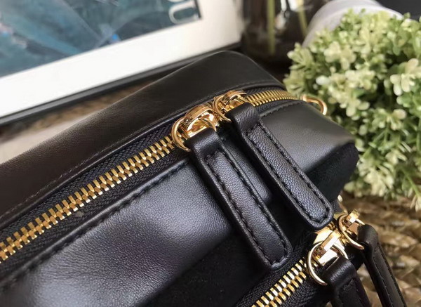 Chanel Camera Case in Black Suede Calfskin Gold Hardware for Sale