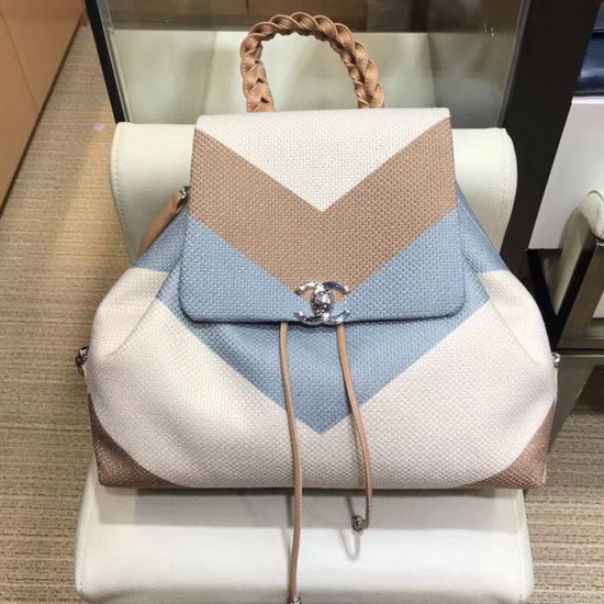 Chanel Canvas Backpack in Beige