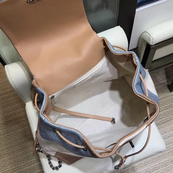 Chanel Canvas Backpack in Beige