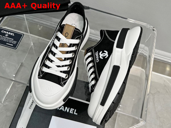 Chanel Canvas Sneaker in Black Replica