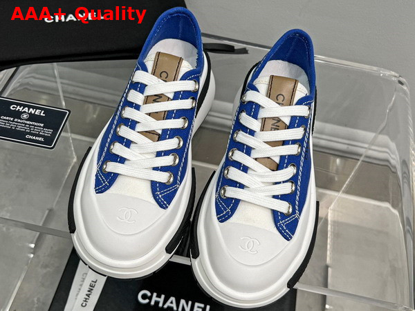 Chanel Canvas Sneaker in Blue Replica