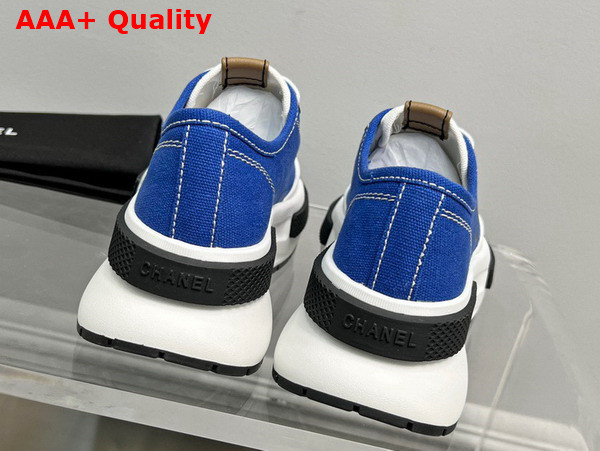 Chanel Canvas Sneaker in Blue Replica