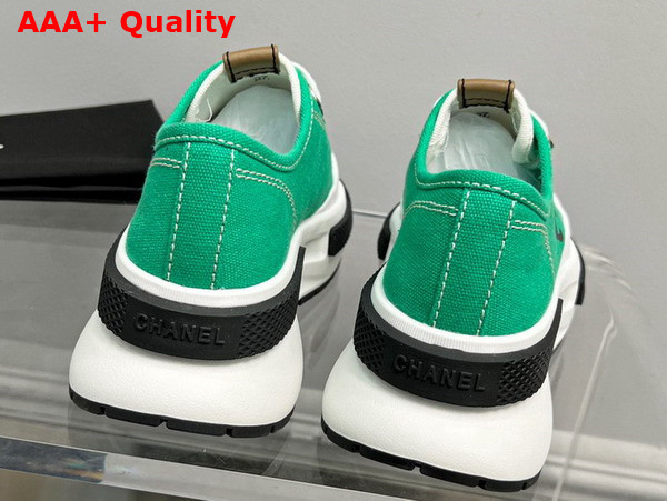 Chanel Canvas Sneaker in Green Replica