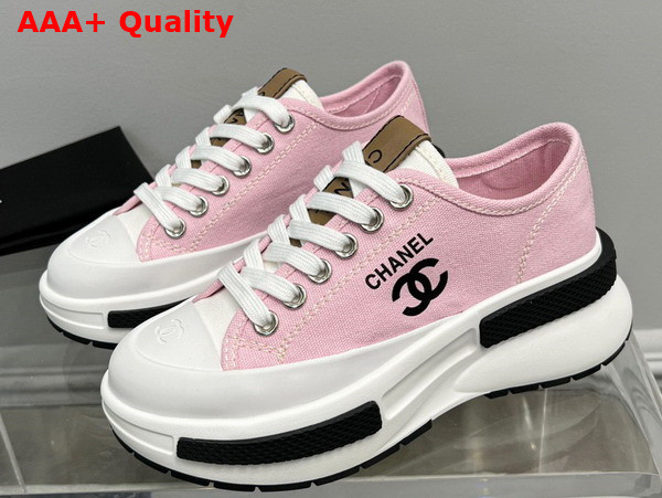 Chanel Canvas Sneaker in Light Pink Replica