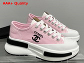 Chanel Canvas Sneaker in Light Pink Replica