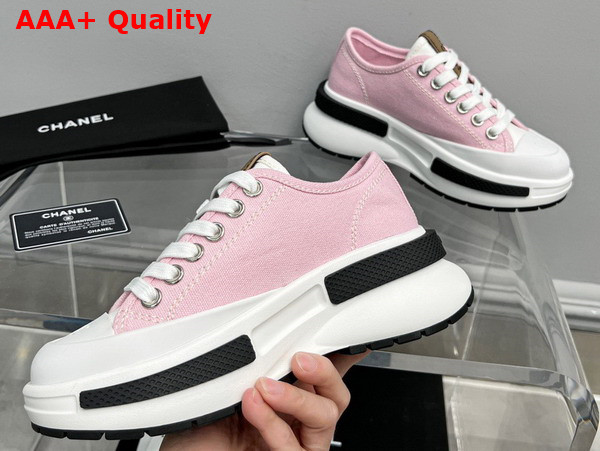 Chanel Canvas Sneaker in Light Pink Replica