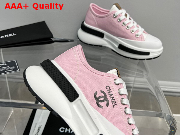 Chanel Canvas Sneaker in Light Pink Replica