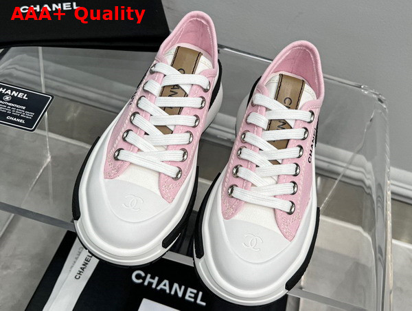 Chanel Canvas Sneaker in Light Pink Replica