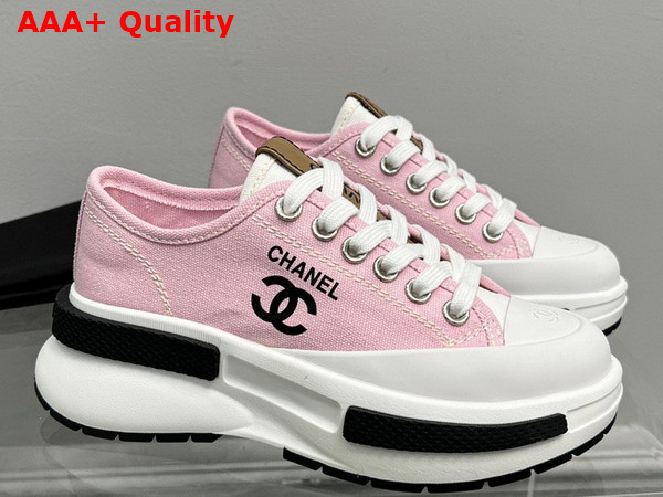 Chanel Canvas Sneaker in Light Pink Replica