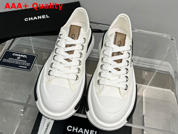 Chanel Canvas Sneaker in White Replica