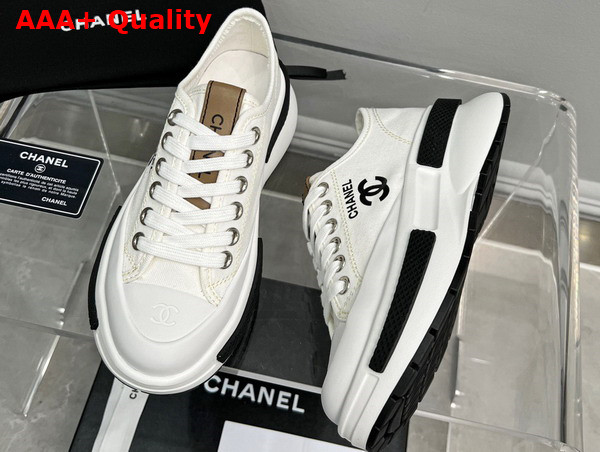 Chanel Canvas Sneaker in White Replica