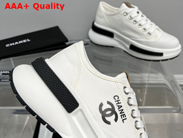 Chanel Canvas Sneaker in White Replica