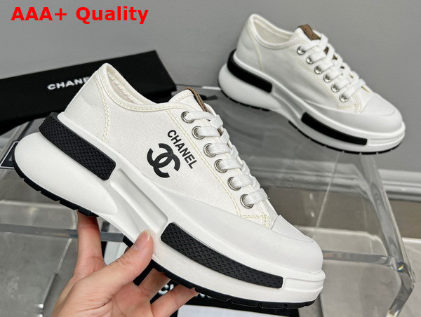 Chanel Canvas Sneaker in White Replica