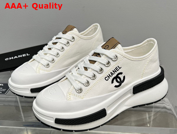 Chanel Canvas Sneaker in White Replica