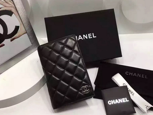 Chanel Card Holder Black Lambskin for Sale