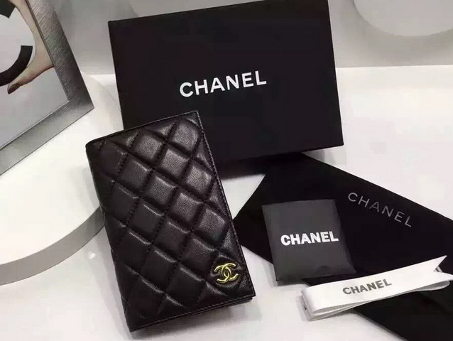 Chanel Card Holder Black Lambskin for Sale