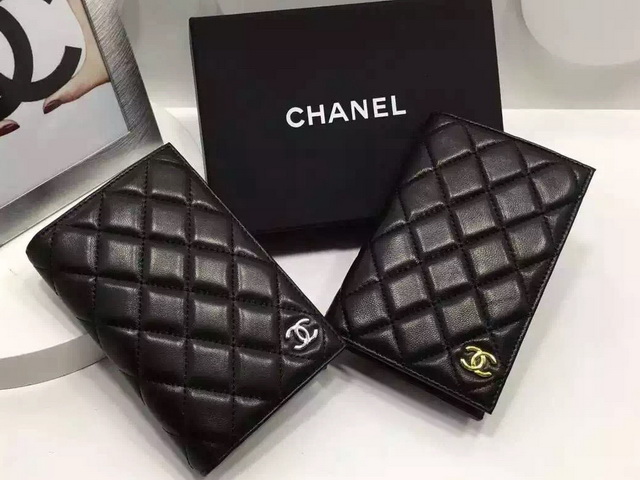 Chanel Card Holder Black Lambskin for Sale