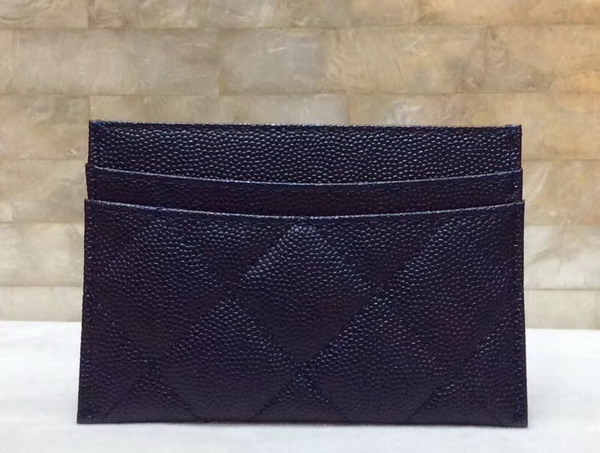 Chanel Card Holder in Black Caviar Leather For Sale