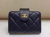 Chanel Card Purse in Black Lambskin