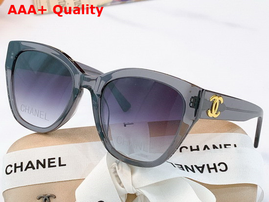 Chanel Cat Eye Sunglasses in White Acetate Replica