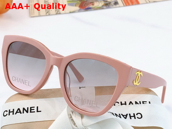 Chanel Cat Eye Sunglasses in White Acetate Replica