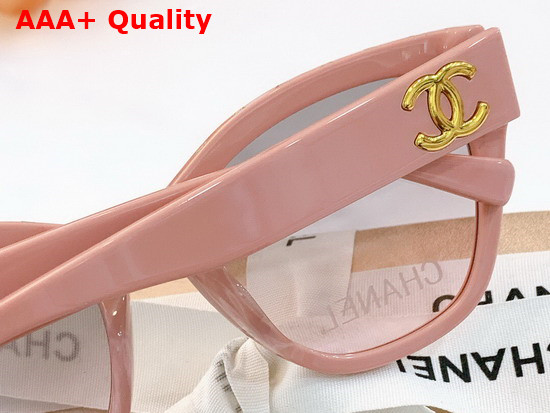 Chanel Cat Eye Sunglasses in White Acetate Replica